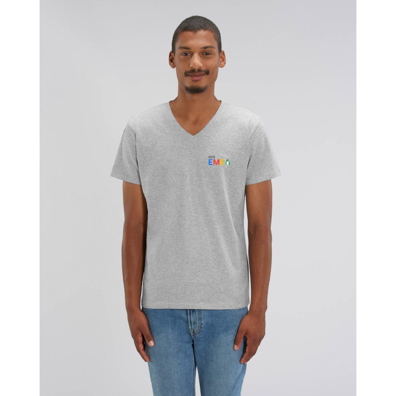 Men's V-Neck T-Shirt Grey