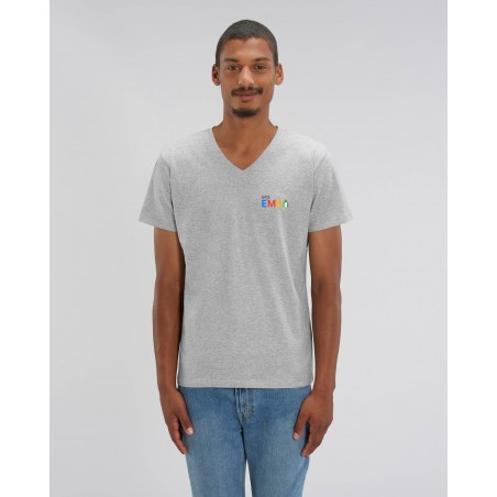 Men's V-Neck T-Shirt Grey