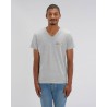 Men's V-Neck T-Shirt Grey